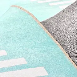 Koberec Wilton - Carmen (svetlo modrá/biela)