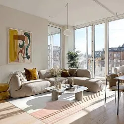 Koberec Wilton - Delft (ružový/multi)