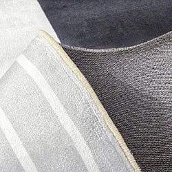 Koberec Wilton - Delft (biely/sivý/čierny)