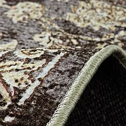 Koberec Wilton - Kvety (hnedý)