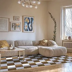 Koberec Wilton - Gobi (hnedý/biely)