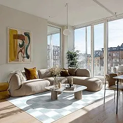 Koberec Wilton - Gobi (šedý/biely)