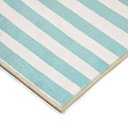 Koberec Wilton - Joma (tyrkysová/biela)