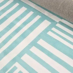 Koberec Wilton - Joma (tyrkysová/biela)