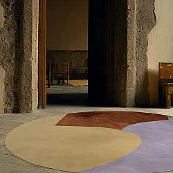 Kruhový koberec - Lazio (šampanské)