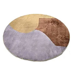 Kruhový koberec - Lazio (šampanské)