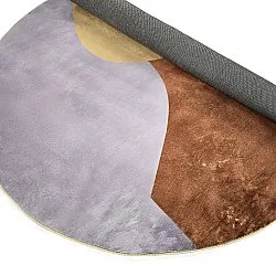 Kruhový koberec - Lazio (šampanské)