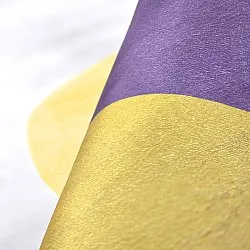 Koberec Wilton - Leiden (žltý/fialový)