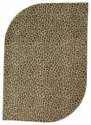 Polooválny koberec WiltonLeopard (hnedý)