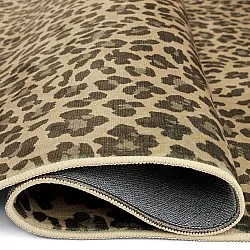 Polooválny koberec WiltonLeopard (hnedý)