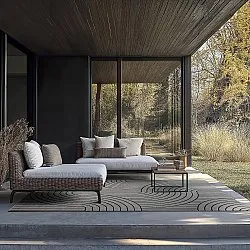 Koberec na interiér a exteriér - Maynard (čierny)