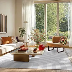 Koberec Wilton - Obidos (šedý/biely)