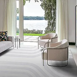 Koberec Wilton - Obidos (šedý/biely)