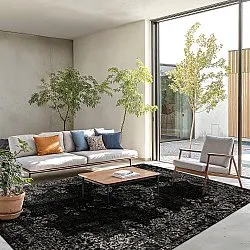 Koberec Wilton - Peking (čierny)