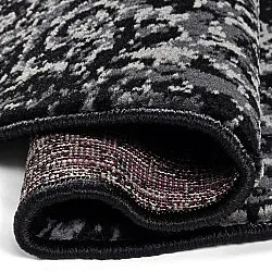 Kruhový koberec - Peking (čierny)