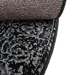 Kruhový koberec - Peking (čierny)