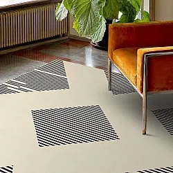 Koberec Wilton - Pucon (čierny/krémový)