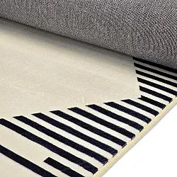 Koberec Wilton - Pucon (čierny/krémový)