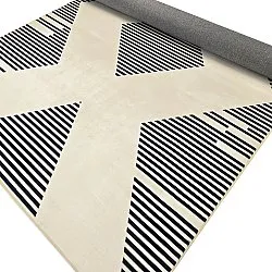 Koberec Wilton - Pucon (čierny/krémový)