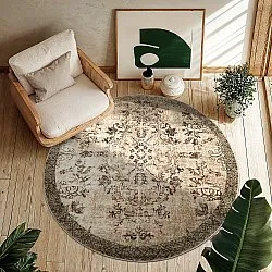 Kruhový koberec - Rosalie (hnedý)