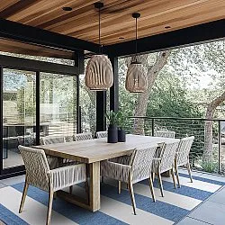 Koberec na vnútorné a vonkajšie použitie - Santana (modrý)