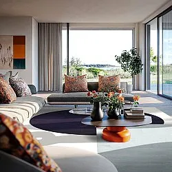 Koberec Wilton - Taos (biela/čierna/sivá)