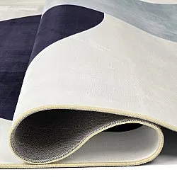 Koberec Wilton - Taos (biela/čierna/sivá)