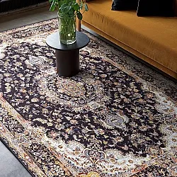 Koberec Wilton - Vakifli (čierny/multicolor)