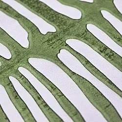 Kruhový koberec - Zebra (zelený)