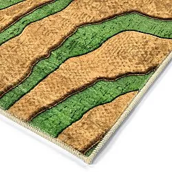 Koberec Wilton - Zebra (zeleno-oranžový)