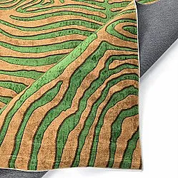 Koberec Wilton - Zebra (zeleno-oranžový)