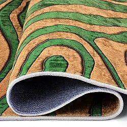 Koberec Wilton - Zebra (zeleno-oranžový)