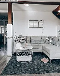 Vlnený koberec - Rut (tmavošedý)