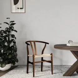 Stol - Alta (valnöt/beige) - 2 st