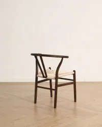 Stol - Alta (valnöt/beige) - 2 st