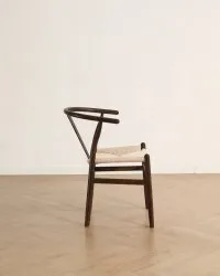 Stol - Alta (valnöt/beige) - 2 st