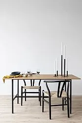 Stol - Alta (svart/beige) - 2 st