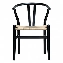Stol - Alta (svart/beige) - 2 st