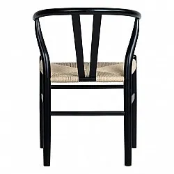 Stol - Alta (svart/beige) - 2 st