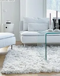 Koberce s dlhým vlasom - Janjira (biela)