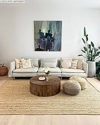 Jutový koberec - Pletenina (juta)