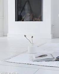 Koberec z kusov - Silje (biela)