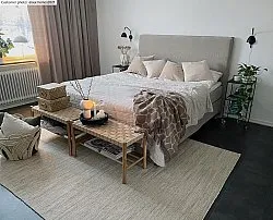 Vlnený koberec - Dhurry (prírodný)