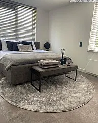 Koberce okrúhle - Cosy (strieborná)