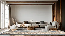 Koberec Wilton - Zafer (šedý/béžový)