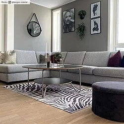 Koberec Wilton - Zebra (čierna/biela)