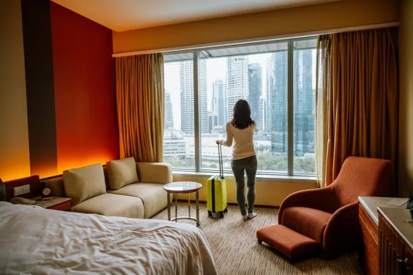 Gardiner sovrum hotellkänsla
