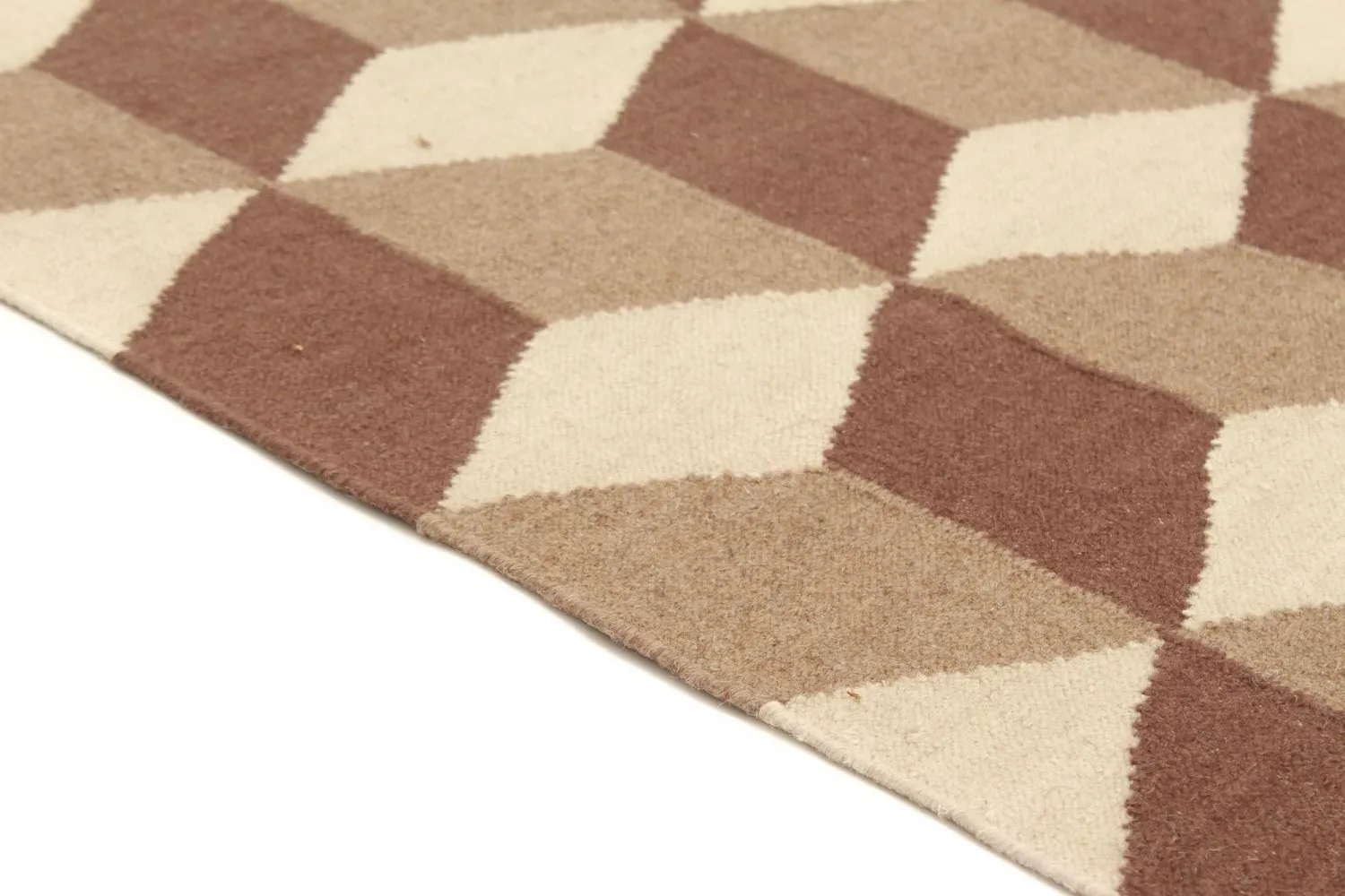 Vlnený koberec - Floriáda (béžový/hnedý)