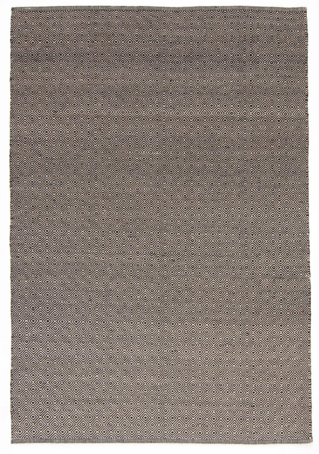 Vlnený koberec - Varella (čierna/biela)