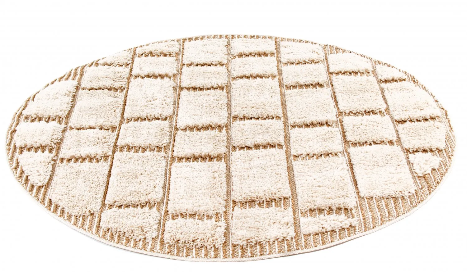 Kruhové koberce - Lousa (béžová)